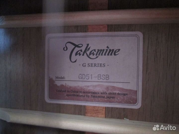 Акустическая гитара takamine GD51-BSB