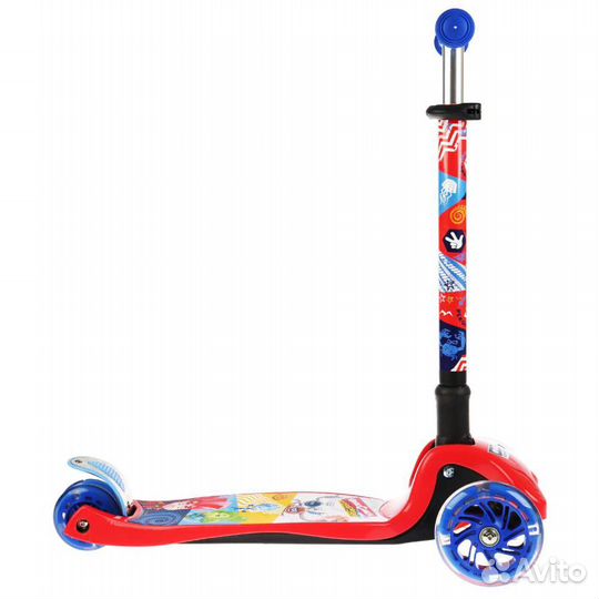 Самокат 3-х колёсный, складной, Фиксики