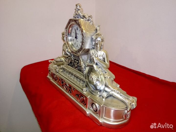 Часы каминные серебро Италия Felice Ярославль