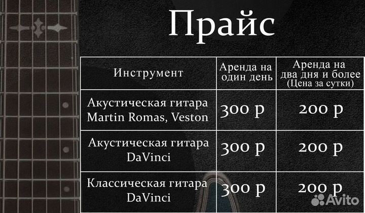 Гитара аpендa