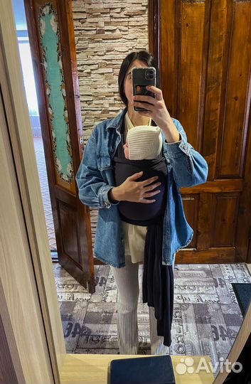 Слинг шарф трикотажный для новорожденного