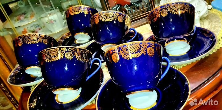 Чайный набор СССР. 6 пар