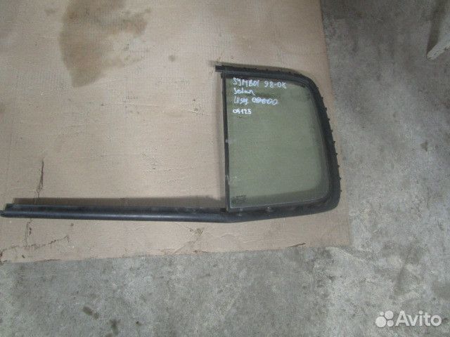 Стекло двери задней левой (форточка) Renault Clio