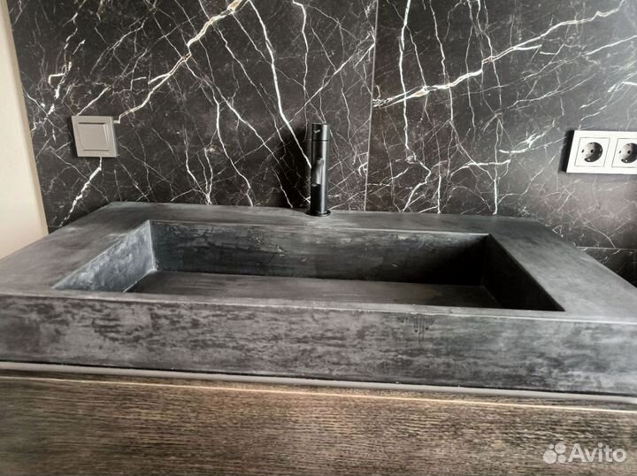 Раковина из бетона / Доставка