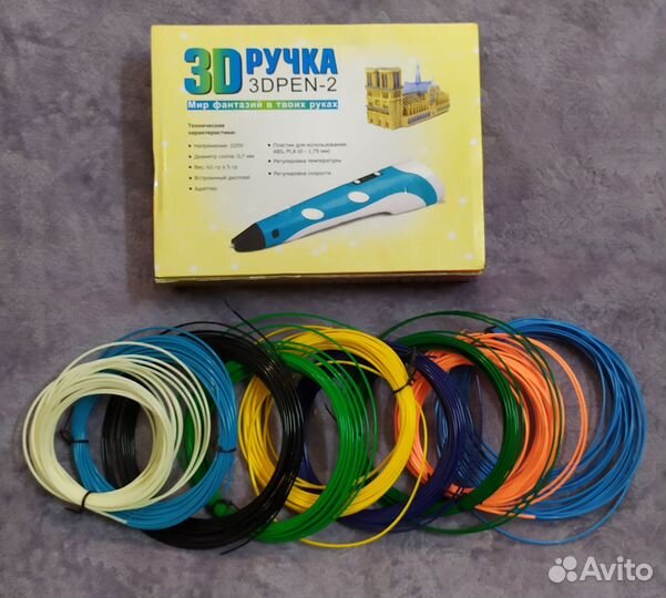 3D ручка с пластиком