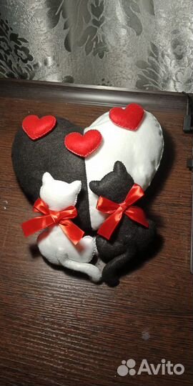 Валентинка из фетра