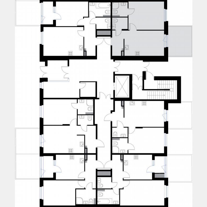1-к. квартира, 43 м², 1/3 эт.