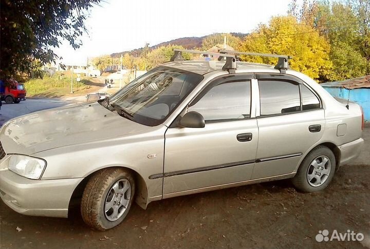 Багажник на крышу атлант на Хендай Акцент с 2000