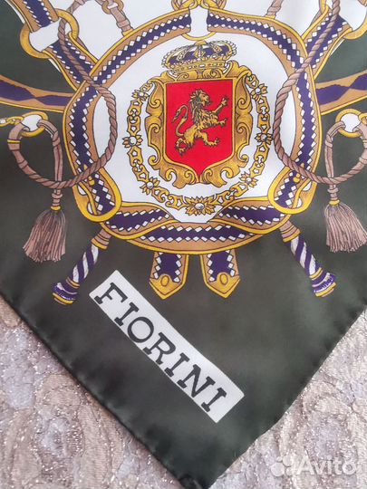 Fiorini винтажный красивый платок Италия