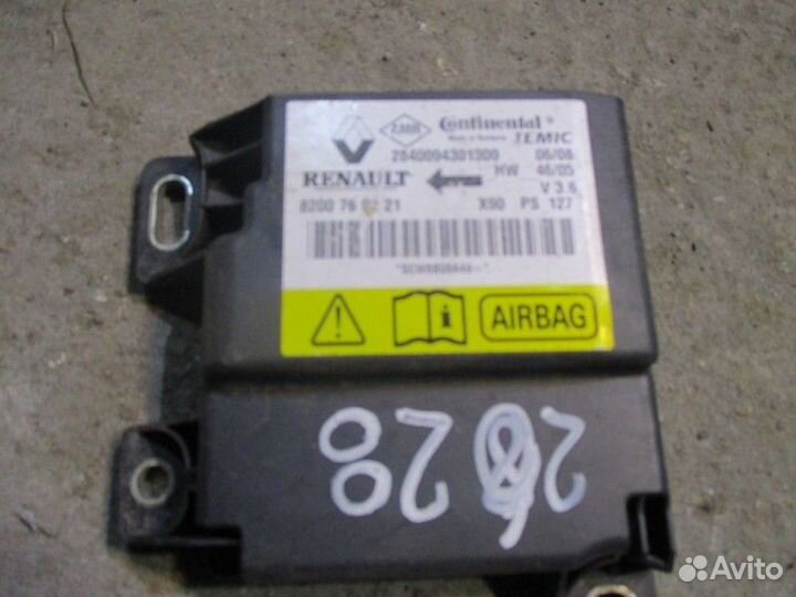 Блок управления AIR BAG Renault Logan 1 lsoh K7M