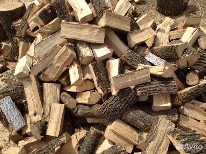Дрова колотые дуб