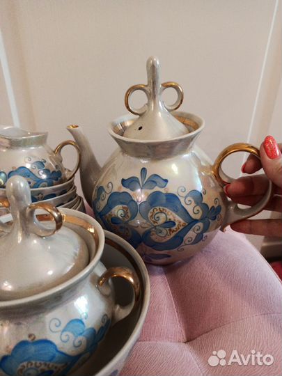 Сервиз чайный с пиалками. 6 персон