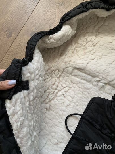 Кокон конверт в коляску на овечьей шерсти