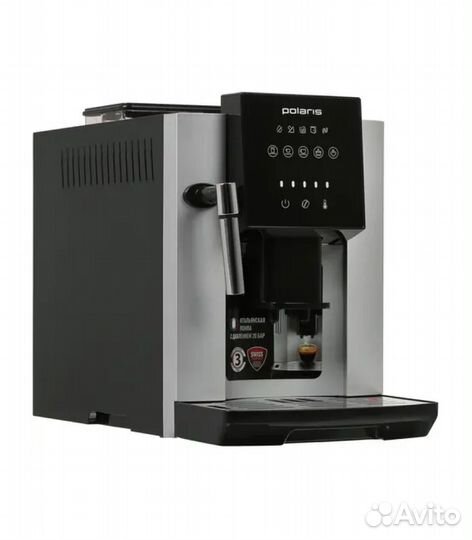 Кофемашина Polaris pacm 2050SW, черный, серебряный