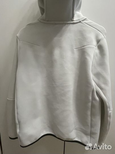 Зип худи nike tech fleece мужская белый цвет