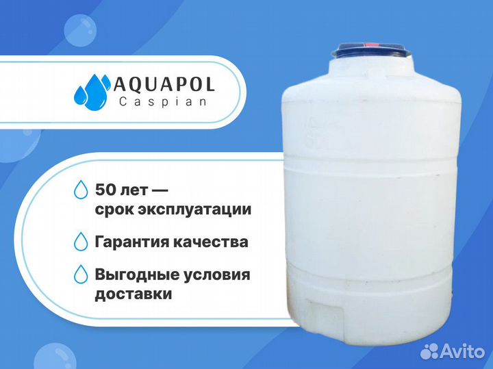 Бак 1500 л Полиэтилен Пищевой с гарантией