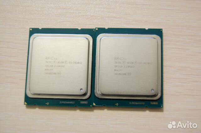 Процессор Xeon E5-2620v2 2 шт