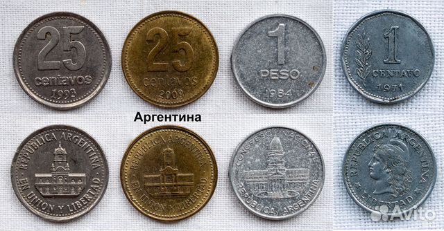 Монеты стран Латинской Америки