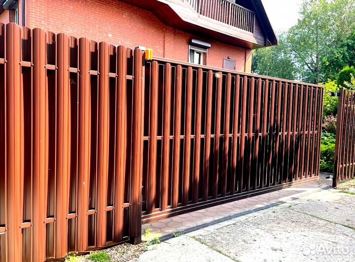 Откатные ворота под ключ