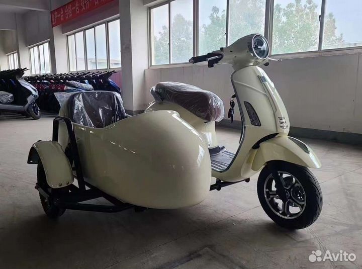 Vespa Электроскутер с люлькой электробайк мопед