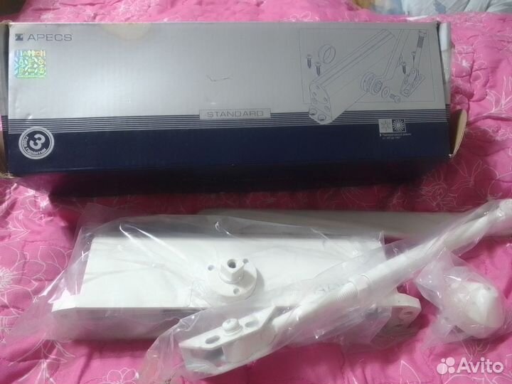 Доводчик дверной Apecks DC-26/100-120-M-W белый