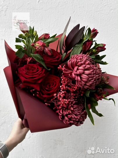 Букеты и цветы. Гортензия и гипсофилы