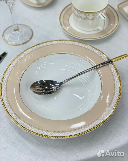 Сервиз Fleur 6 персон Костяной фарфор