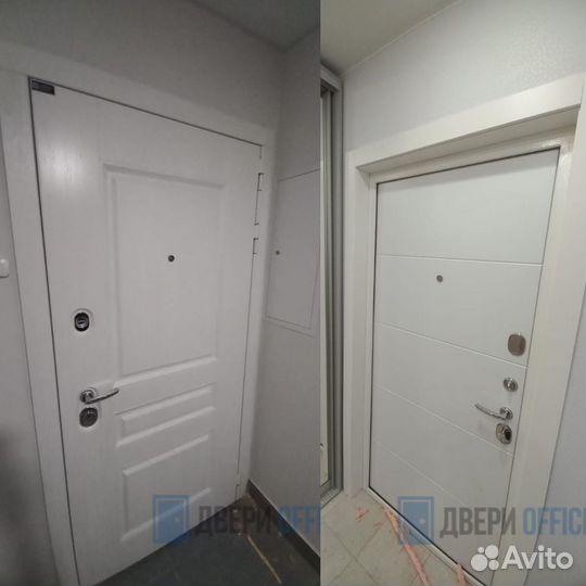 Дверь входная белая очень хорошая