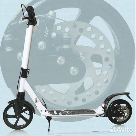 Самокат Urban 200мм с ручным дисковым тормозом