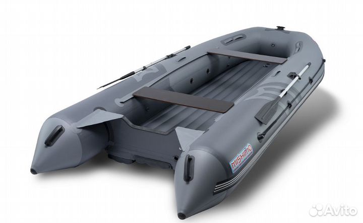 Лодка mishimo river JET400 под водомет цвет серый