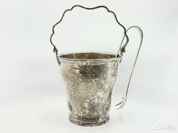 Ведро для льда с щипцами Индия Сер. 20 века