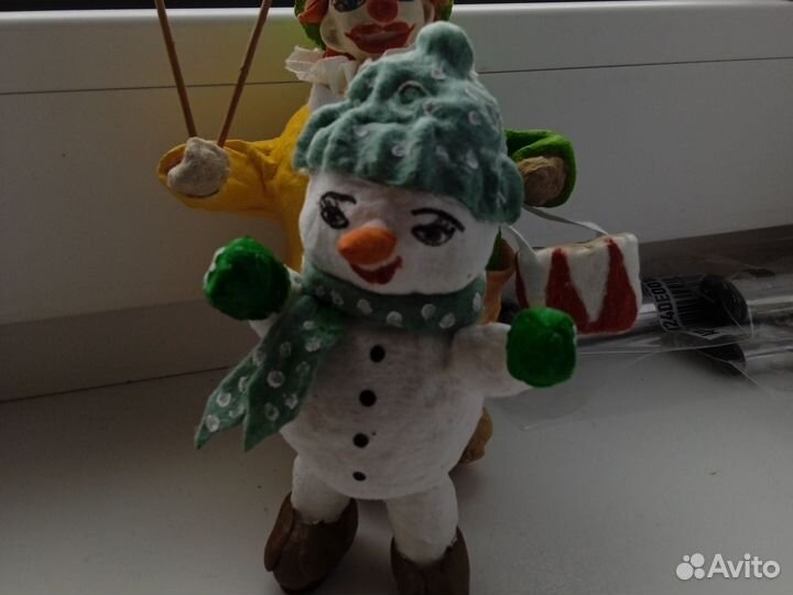 Ёлочные игрушки из ваты