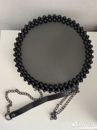 Круглая сумка из бусин