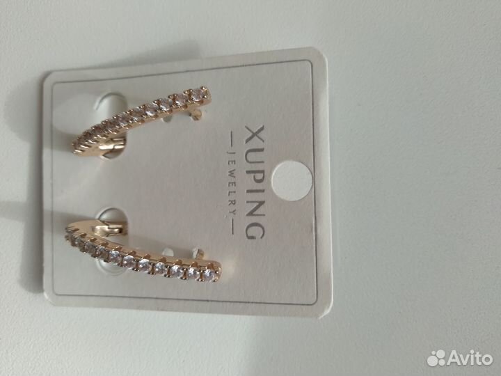 Серьги из медицинского золота