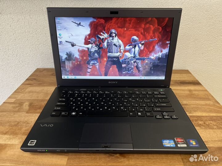 Игровой ультрабук Sony идеал метал Core i3 8Gb SSD