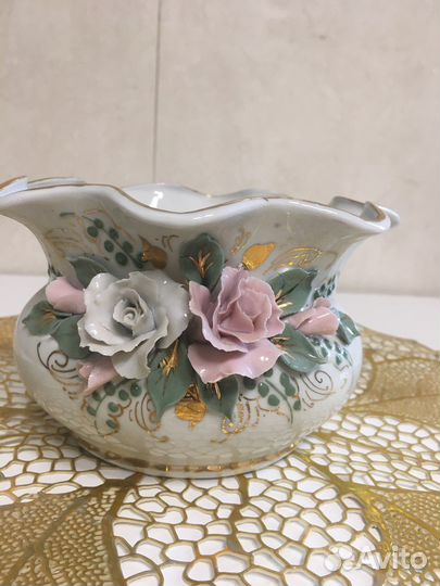 Салфетница и конфетница, фарфор(новые)