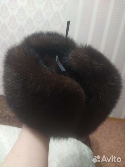Норковая шапка мужская