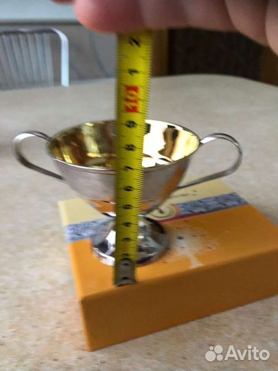 Серебряная сахарница 925 новая