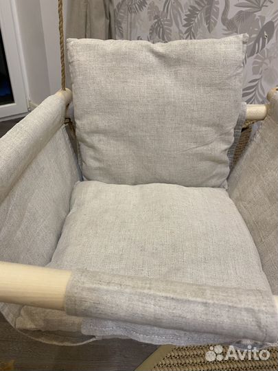 Качели детские льняные Woodcoon