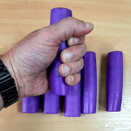 Грипса ручка резиновая 6шт чёрные турник велосипед