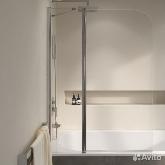 Шторка для ванной стеклянная