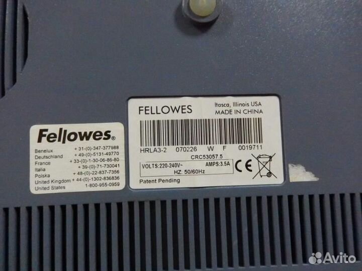 Ламинатор Fellowes HRL A3 + пакеты разных форматов
