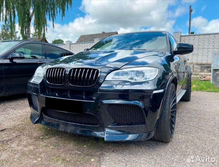 Передний бампер с губой для BMW X5 E70, Х6 Е71