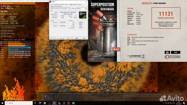 Игровой пк на Ryzen 5 3600 и 1660 super