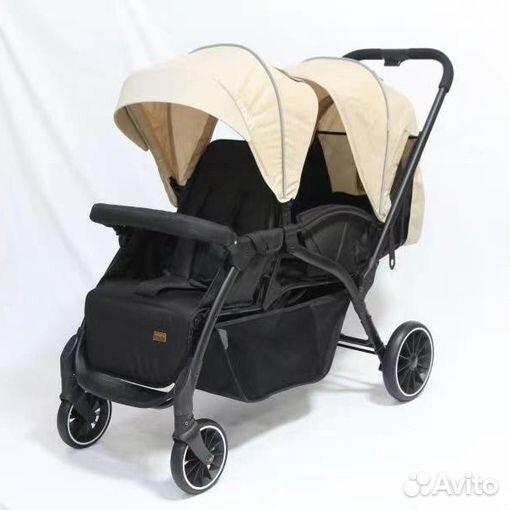 Коляска для двойни паровозик Luxmom T19