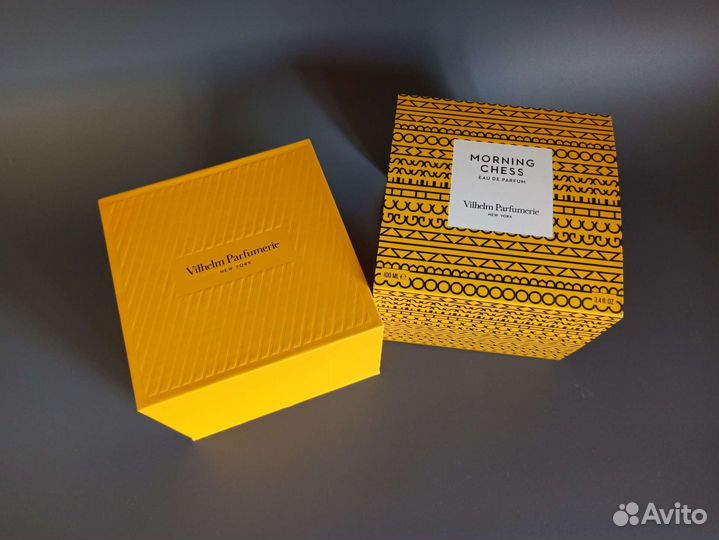 Коробка + флакон от morning chess vilhelm
