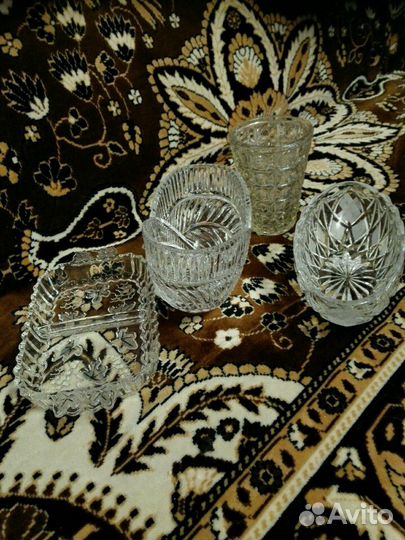 Ваза хрустальная
