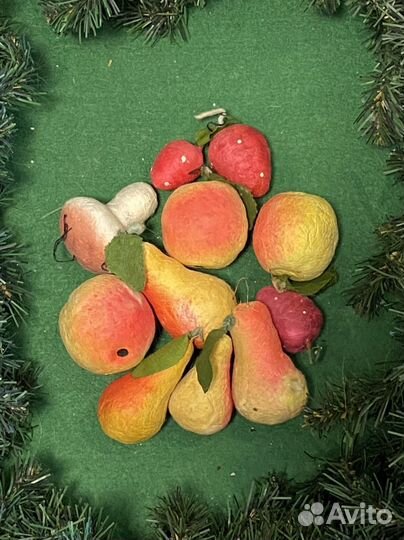 Елочные игрушки СССР из ваты