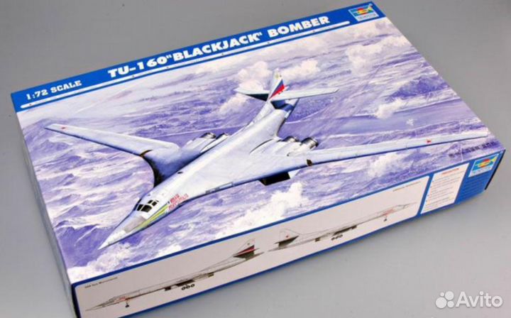 Модель самолета Ту-160 в 1:72
