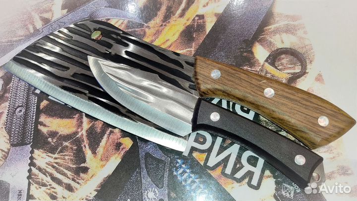 Нож Тяпка(Сербский) + Нож Разделочный(Малый)